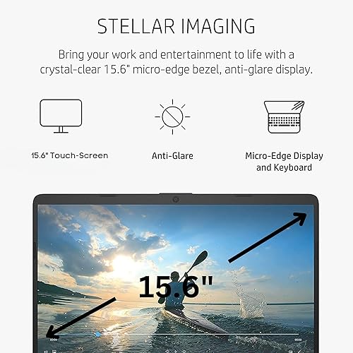 Miniatura 3 de HP Laptop Pavilion con pantalla táctil HD de 15.6 pulgadas, 16 GB de RAM, 512 GB PCIe y P500 250 GB de almacenamiento SSD portátil, Intel Core i3,