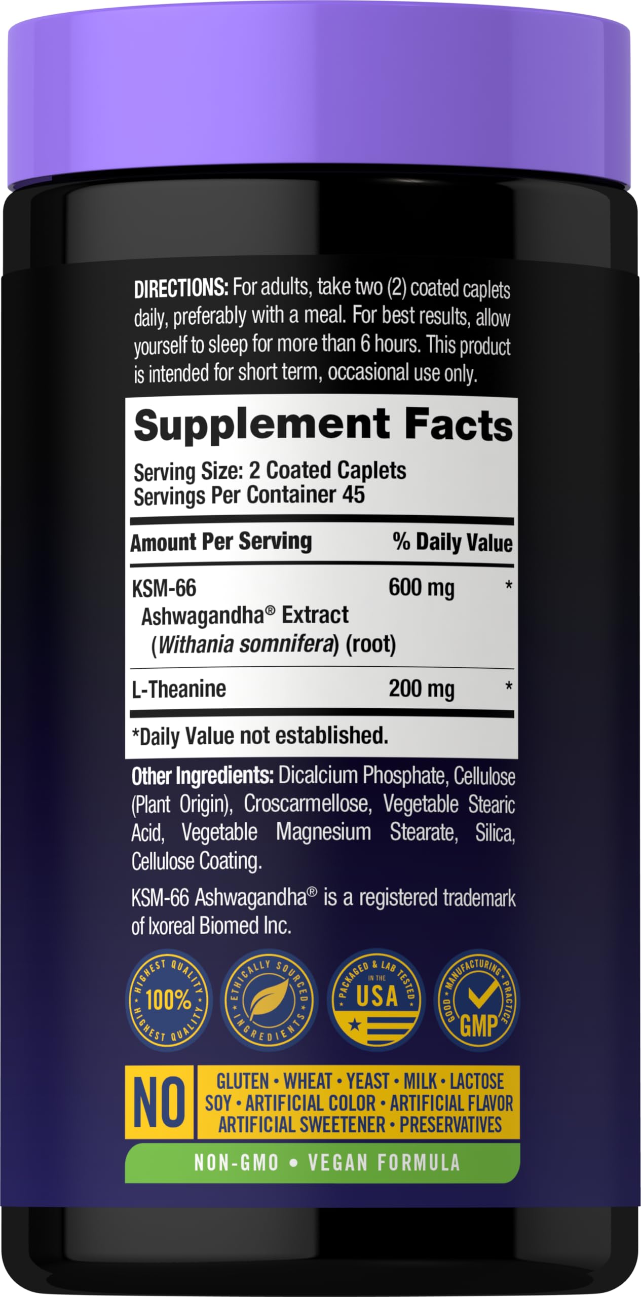 Carlyle Sleep Aid Supplement | 90 Caplets | Melatonin Free — Amazon image 2