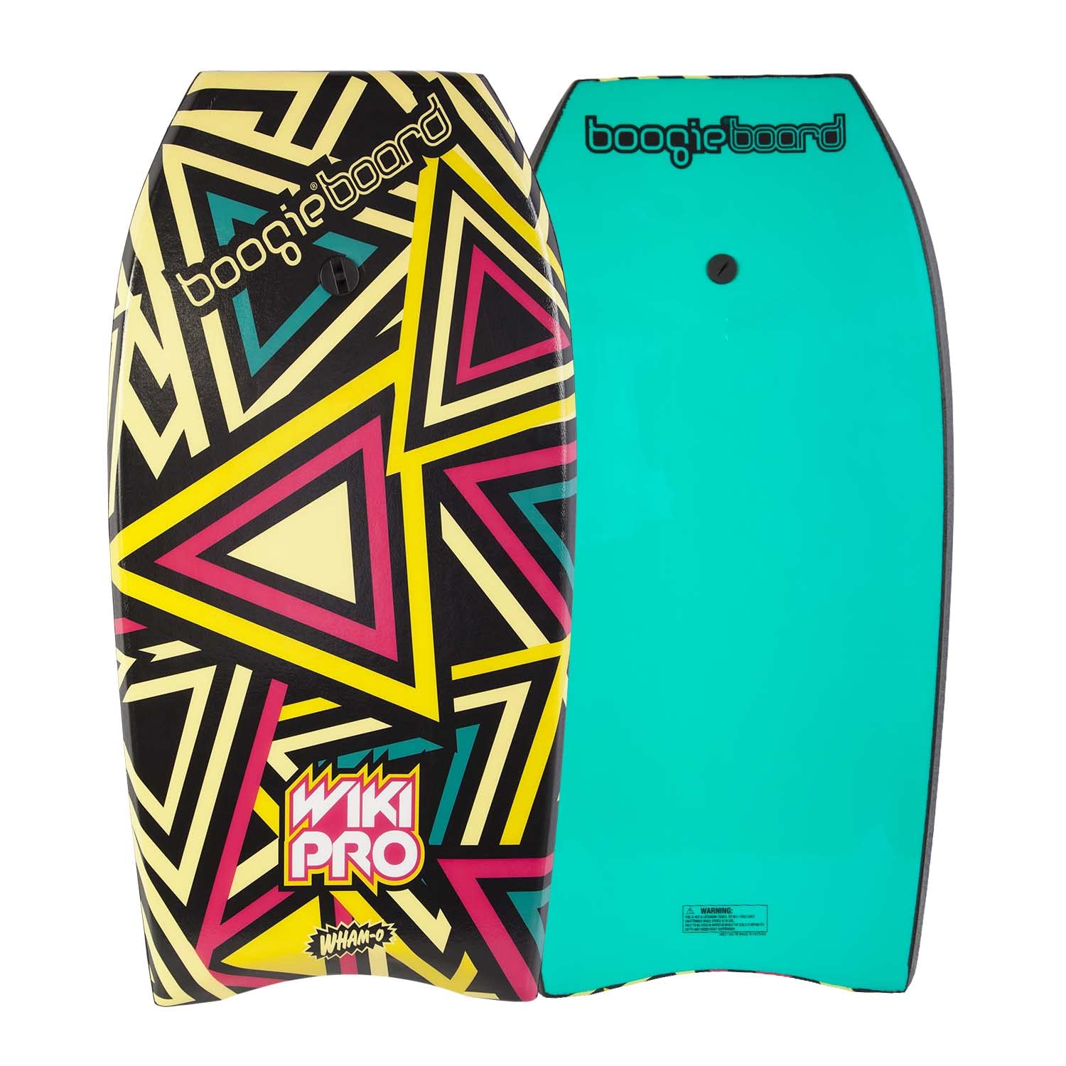 Boogieboard Wiki Pro Bodyboard, 105,4 cm, langlebiger, leichter Phuszion-Kern mit glatter Oberseite und glatter HDPE-Unterseite, Halbmondschwanz, Handgelenkleine im Lieferumfang enthalten