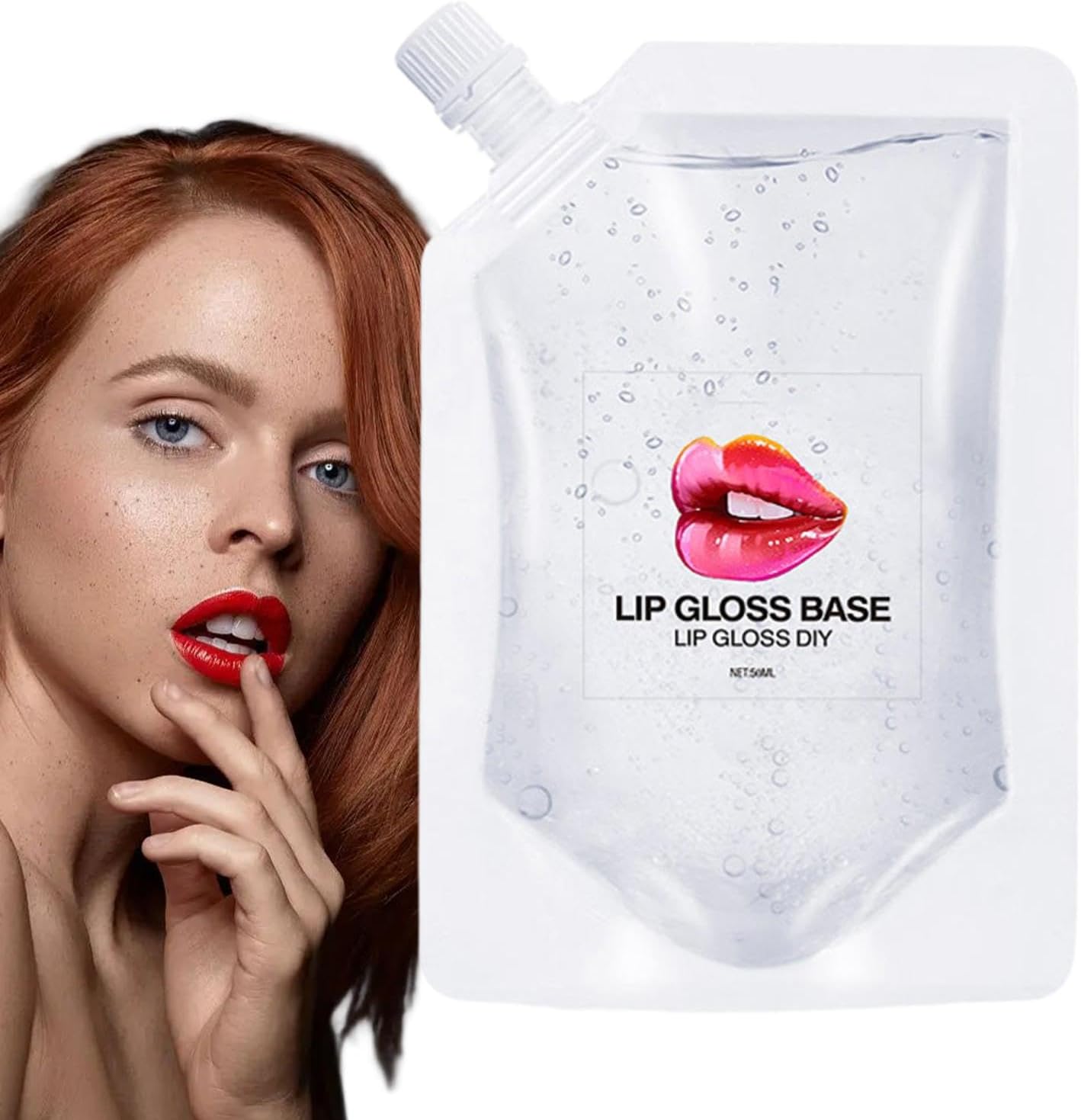 Transparante lipgloss basis | Lipgloss Making Kit | Gezonde hydraterende lipgloss Base Lip Balm Materiaal Gel | 50 ml lippenbalsems, voller maken biologische lipgloss benodigdheden