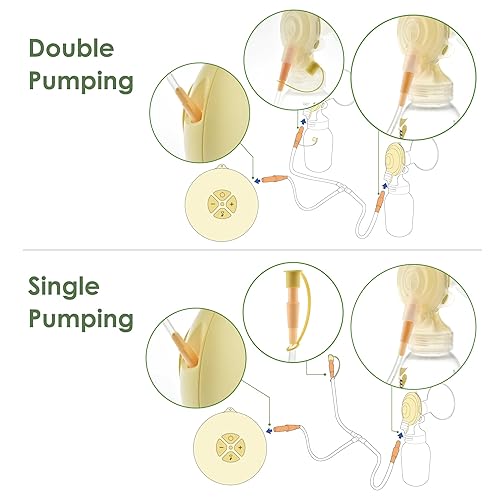 Miniatura 6 de Maymom Juego de tubos compatible con extractor de leche Medela Freestyle pero no Freestyle Flex; compatible con bomba Medela Freestyle; también
