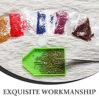 Vista 2 de Lupa para bordar, 10 Uds., con clip práctico, clip de lupa, clip en la lupa, útil broca, pluma de arte de diamante, 10 Uds