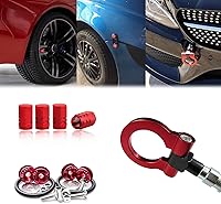 Vista 1 de Xotic Tech - Juego de parachoques delantero de metal con acabado de aluminio con gancho de remolque+ tapas de válvula de aire+parachoques