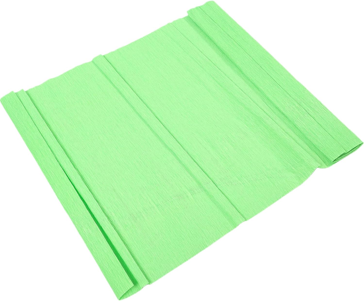 BUGUUYO 1 Roll of Green Crepe Paper for Flower Craft Lightweight Multi-Function Craft Paper Roll and Birthday Decorations