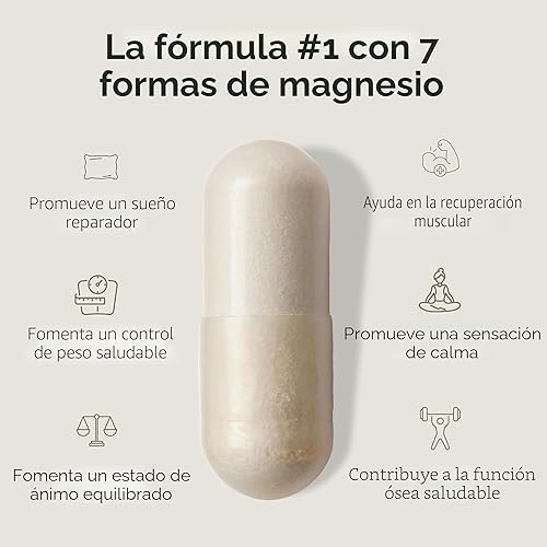 Miniatura 2 de BIOptimizers Suplemento Magnesium Breakthrough con 500mg - 7 Formas de Magnesio: Glicinato, Malato, Citrato y Más - Apoyo Natural para el Sueño