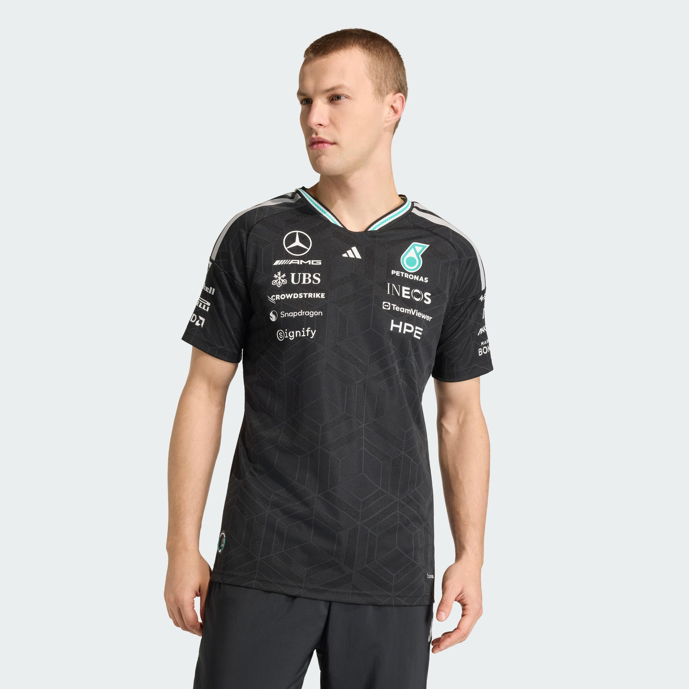 Men's Mercedes - Amg Petronas Formula 1 Team Driver Jersey Authentic T-Shirt