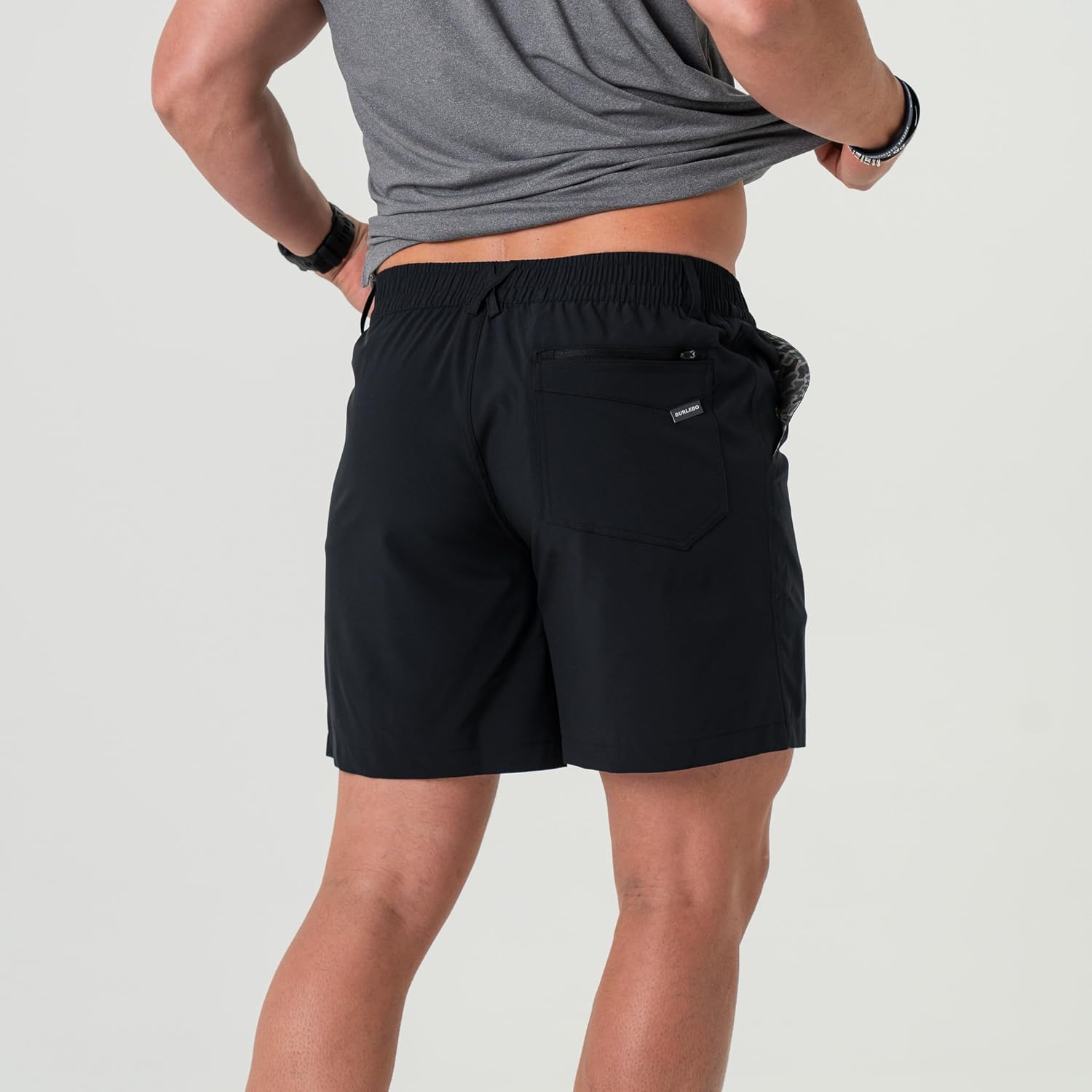 Burlebo Men’s 5.5 Inch Everyday Shorts – Lightweight Stretch Casual Athletic Shorts with Pockets