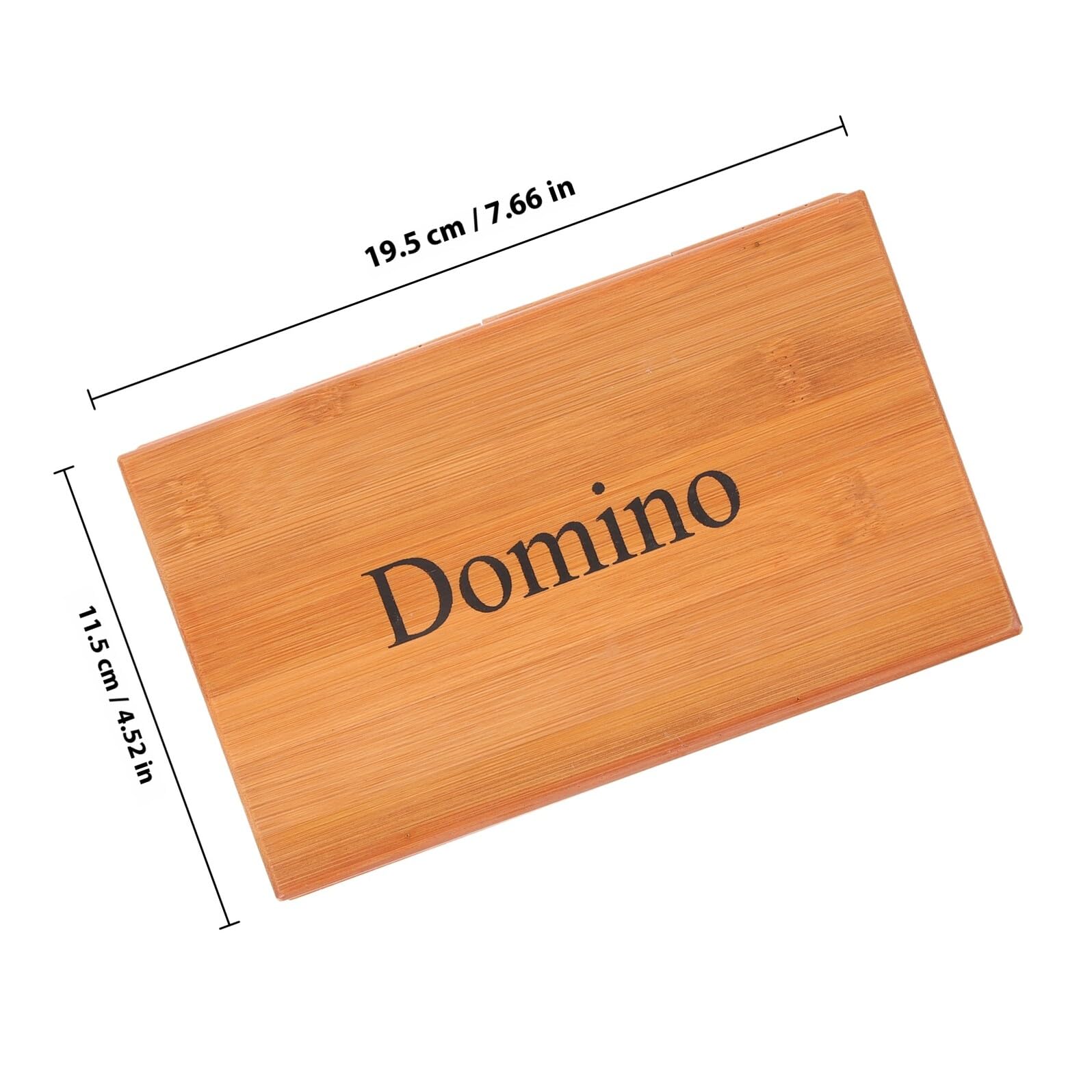 Gatuida Dominos Classiques en Bois Naturel Noir et Blanc pour Adultes et Enfants Taille Voyage Compacte Jeu Éducatif et Amusant pour Soirées en Famille Coffret en Bambou Écologique
