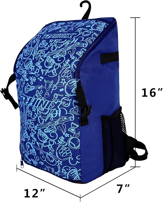 PHINIX Kids Youth Baseball Bag T-ball Backpack