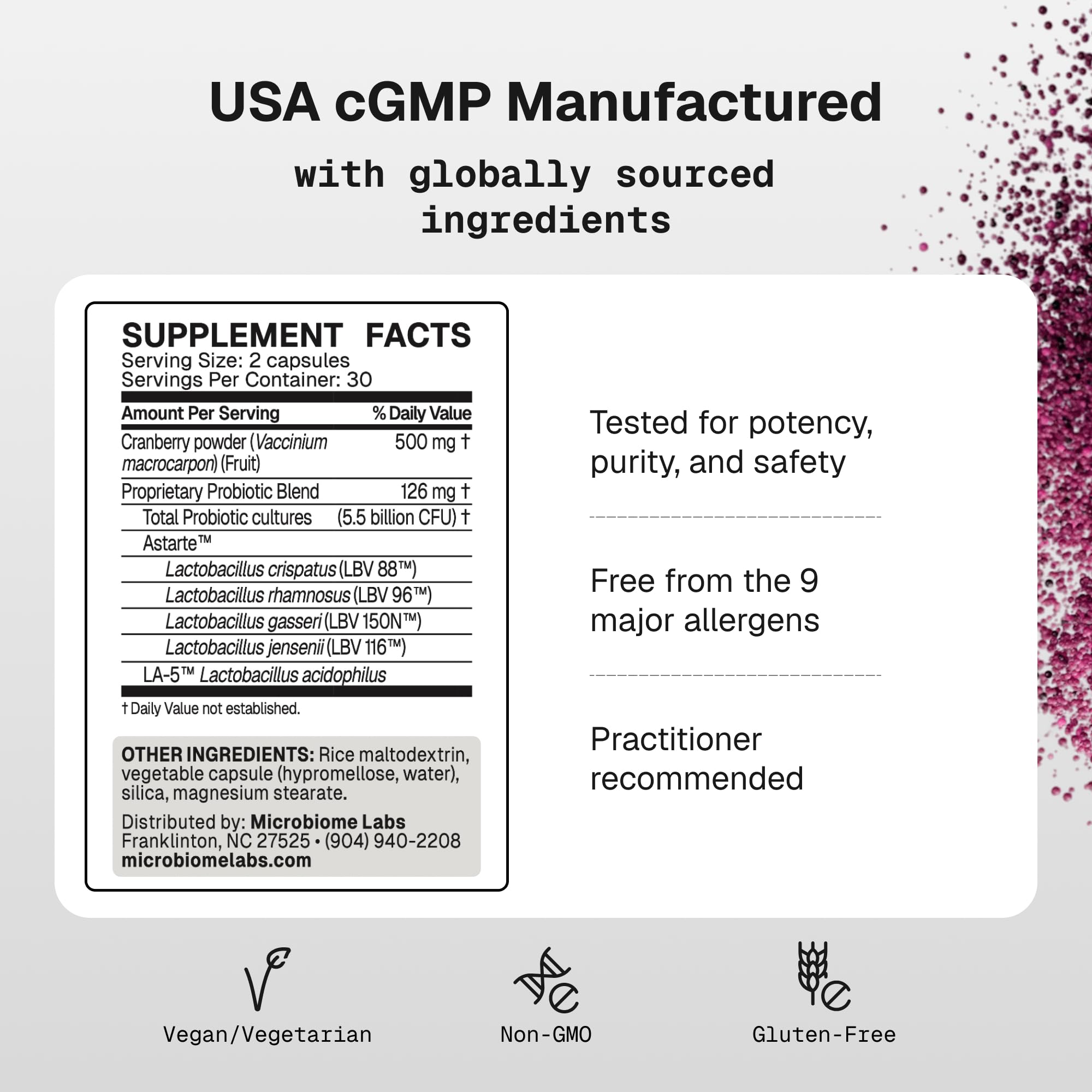 Microbiome Labs Vaginal Balance - Vaginal Probiotics for Women with Lactobacillus Gasseri - Feminine Care to Encourage pH Balance for Women, Reduce Discomfort & Support Gut Health (60 Capsules) — Amazon image 6