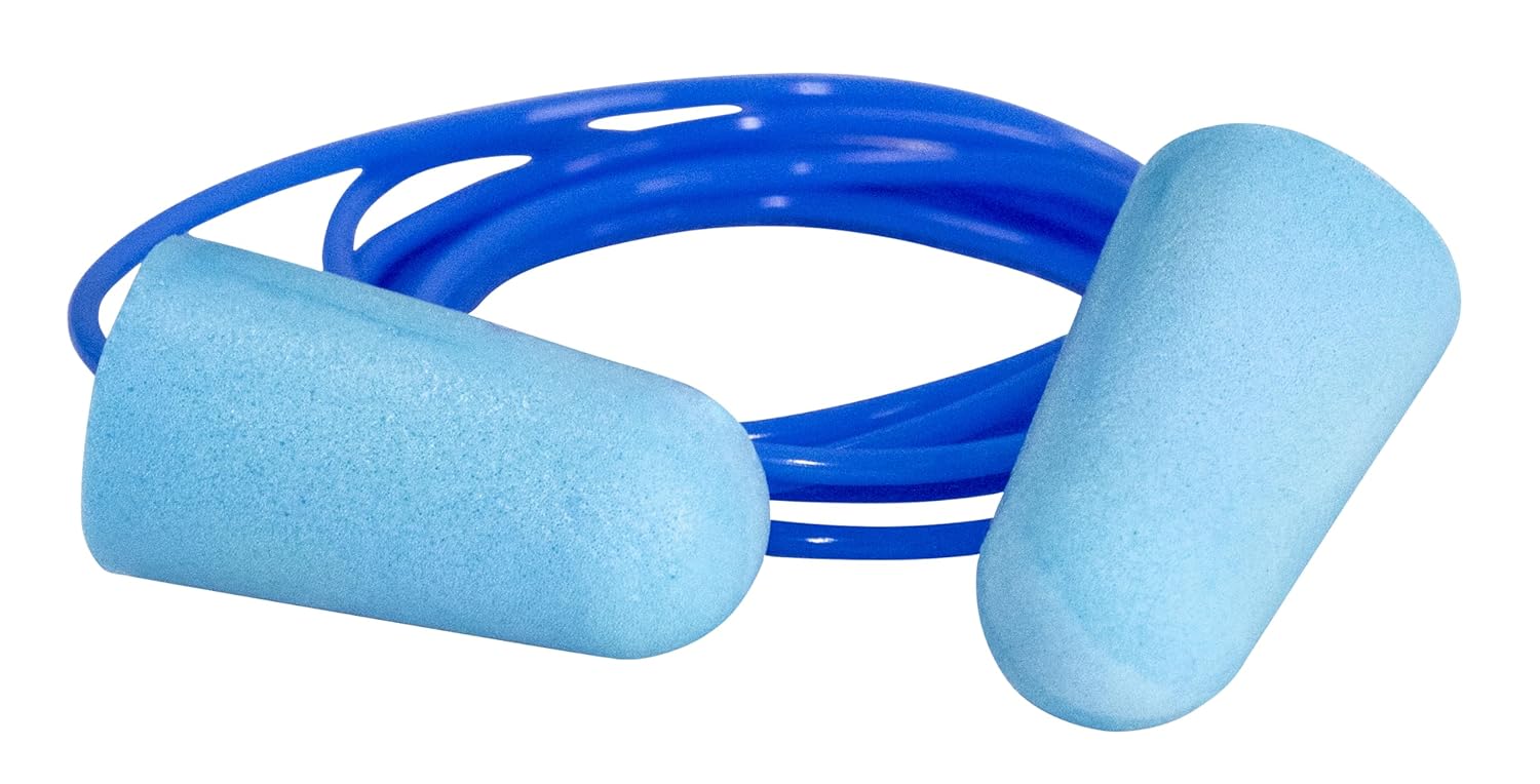 SAS Safety Corp Foam Ear Plugs, 200 Pairs of Disposable Safety Ear Plugs, Soft Foam Noise Reducing Pre-Shaped Hearing Protection, Ear Protection for Construction, Manufacturing, Landscaping