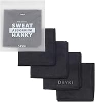 DRYKI Sweat Absorbing Handkerchiefs - The Original Sport Microfiber Hankies for Wicking Sweat from Hands, Face, Body...
