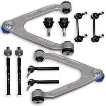 10PCS Front Right Left Upper Control Arm Sway Bar End Links Tie Rod Ball Joints for Hummer 2007 2008 2009 2010 H3, 2006 H3, 2009-2010 H3T, K621675 K621676 K6541 K750185 ES800762 EV800609