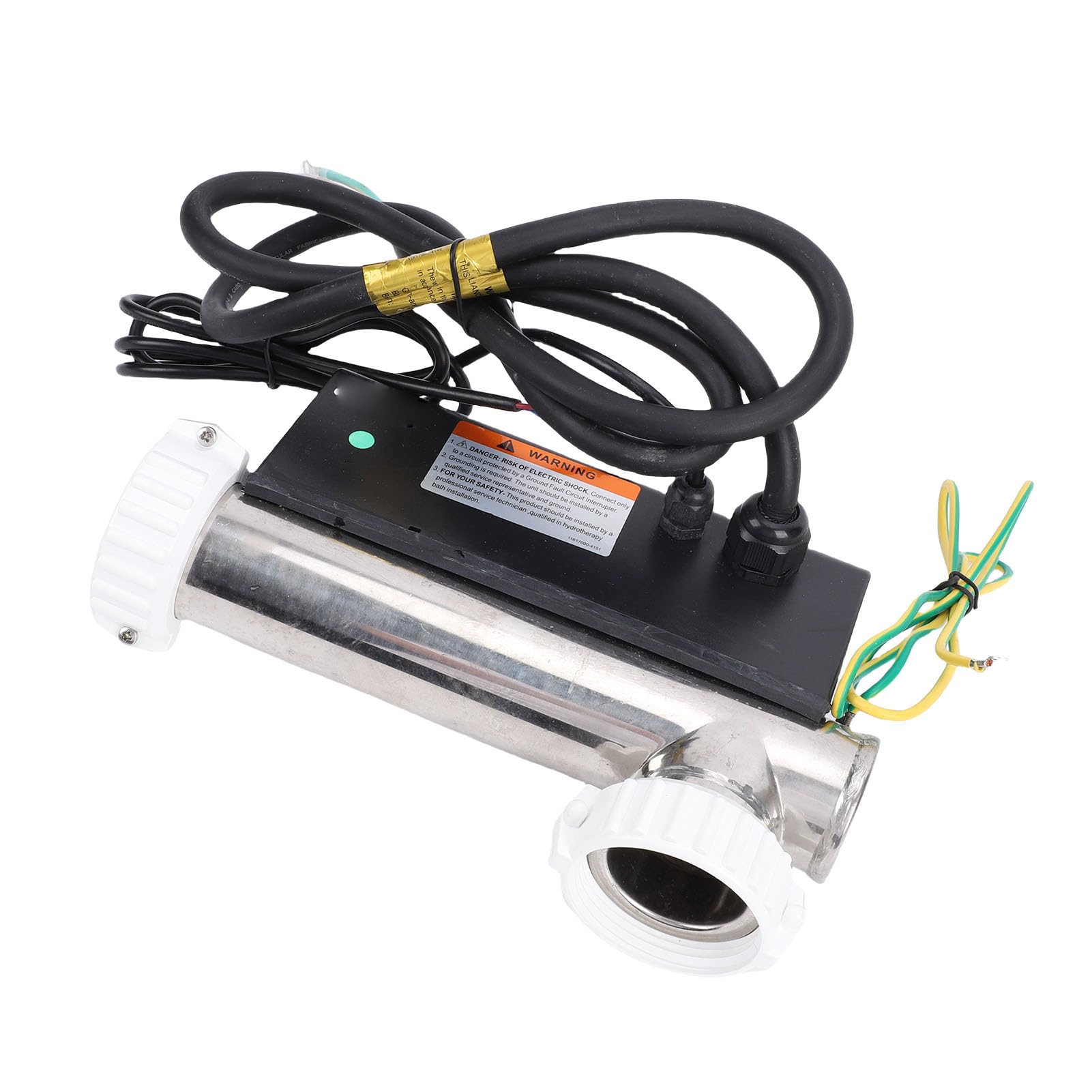 Haofy Termostat Elektrycznego Podgrzewacza Wody 3KW Regulator Temperatury Wanny z Hydromasażem z Korpusem ze Stali Nierdzewnej do Potrzeb Ogrzewania Przenośnego Basenu i Wanny SPA