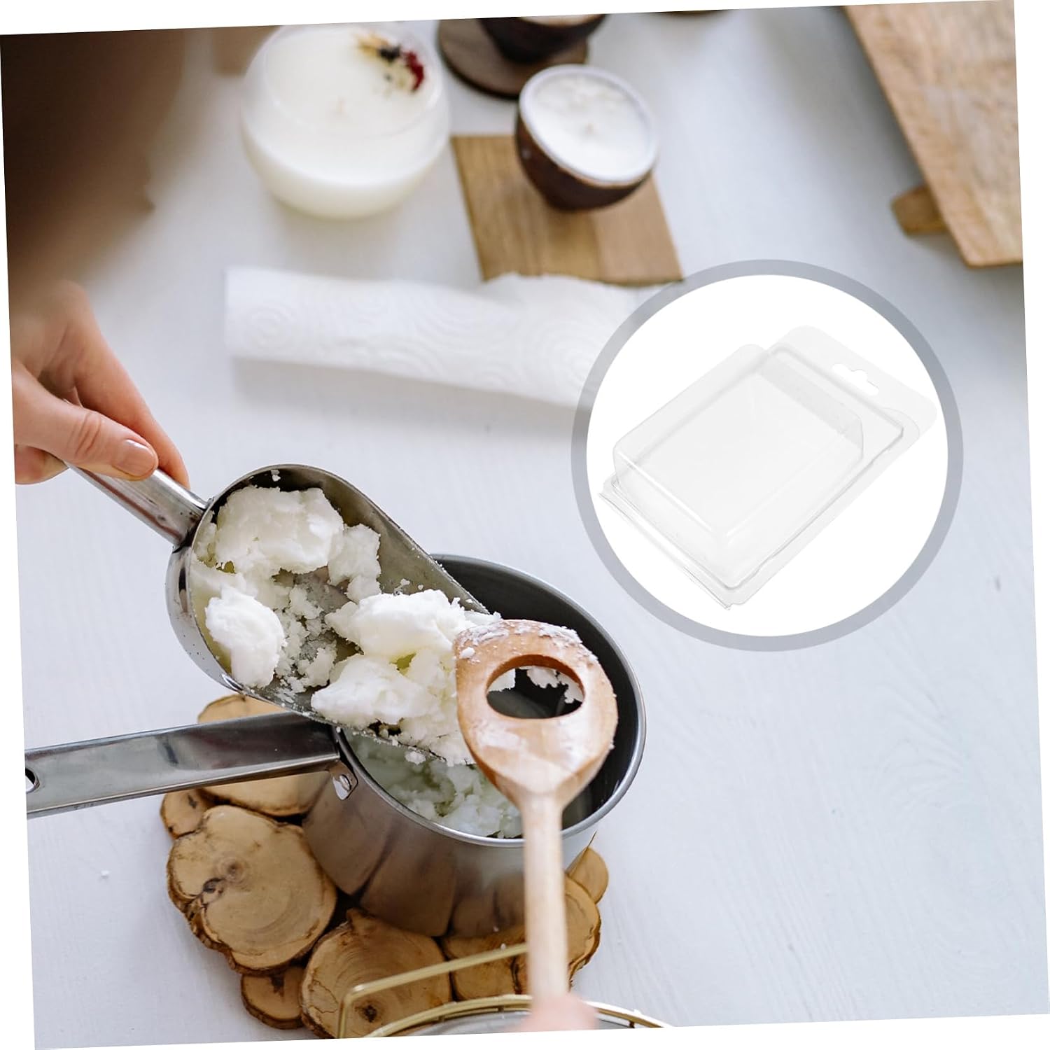 20pcs Multi Function Candle Mold Cube Wax Making Mold