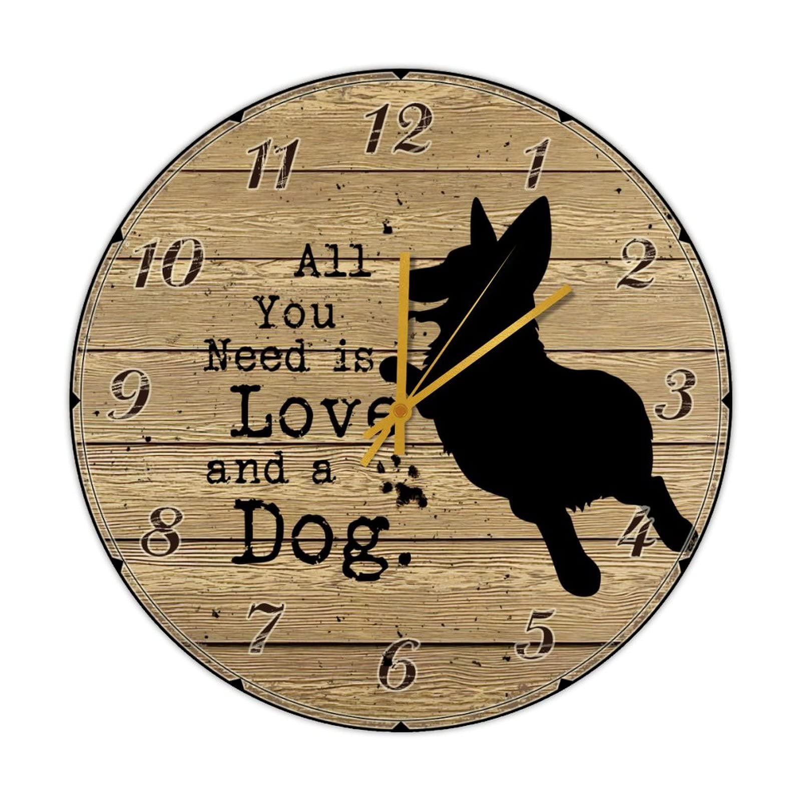Horloge murale ronde en bois pour remplacer un mur vide par une déco vintage utile