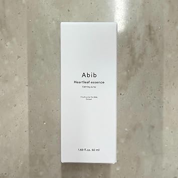 Abib Heartleaf Essence Calming Pump 1.69 fl oz / 50ml I Essence for Face, Soothing, Hydrating
