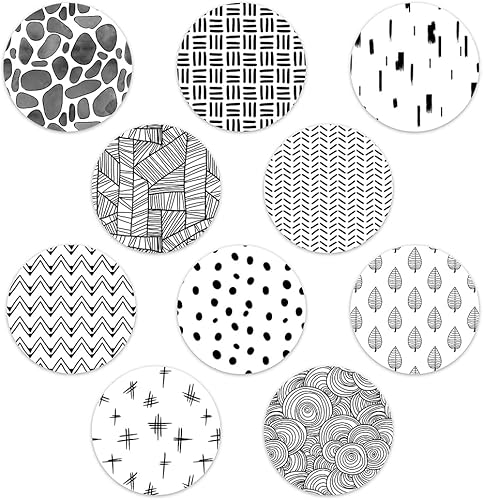 Diseño de mezcla adhesiva Dexcom, parches adhesivos con respaldo dividido, fácil de aplicar, paquete de 10 unidades, mezcla en blanco y negro