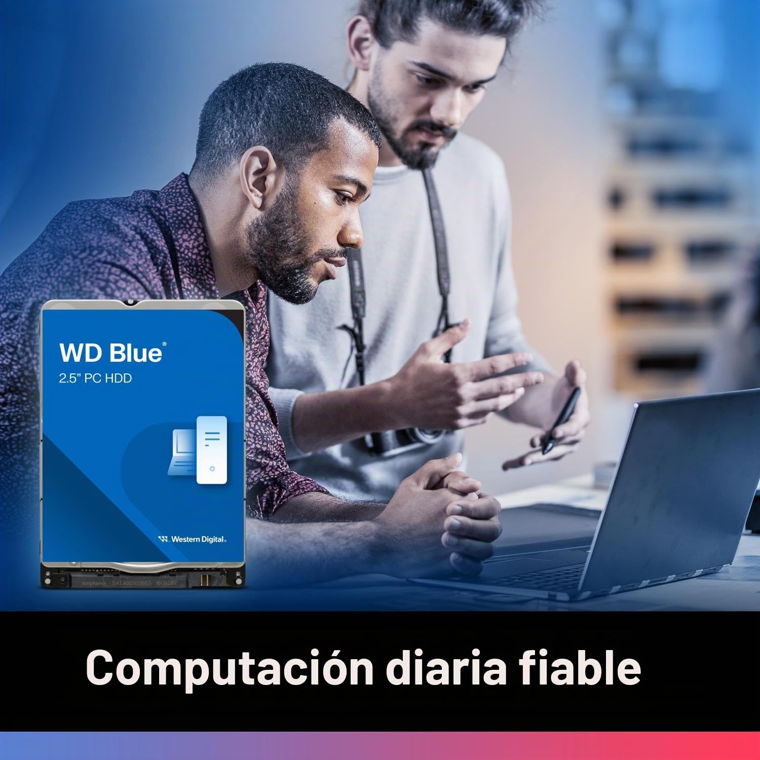 Western Digital WD10SPZX - Disco Duro de 1TB (Sata, 2.5", 5400, 128MB) Color Azul