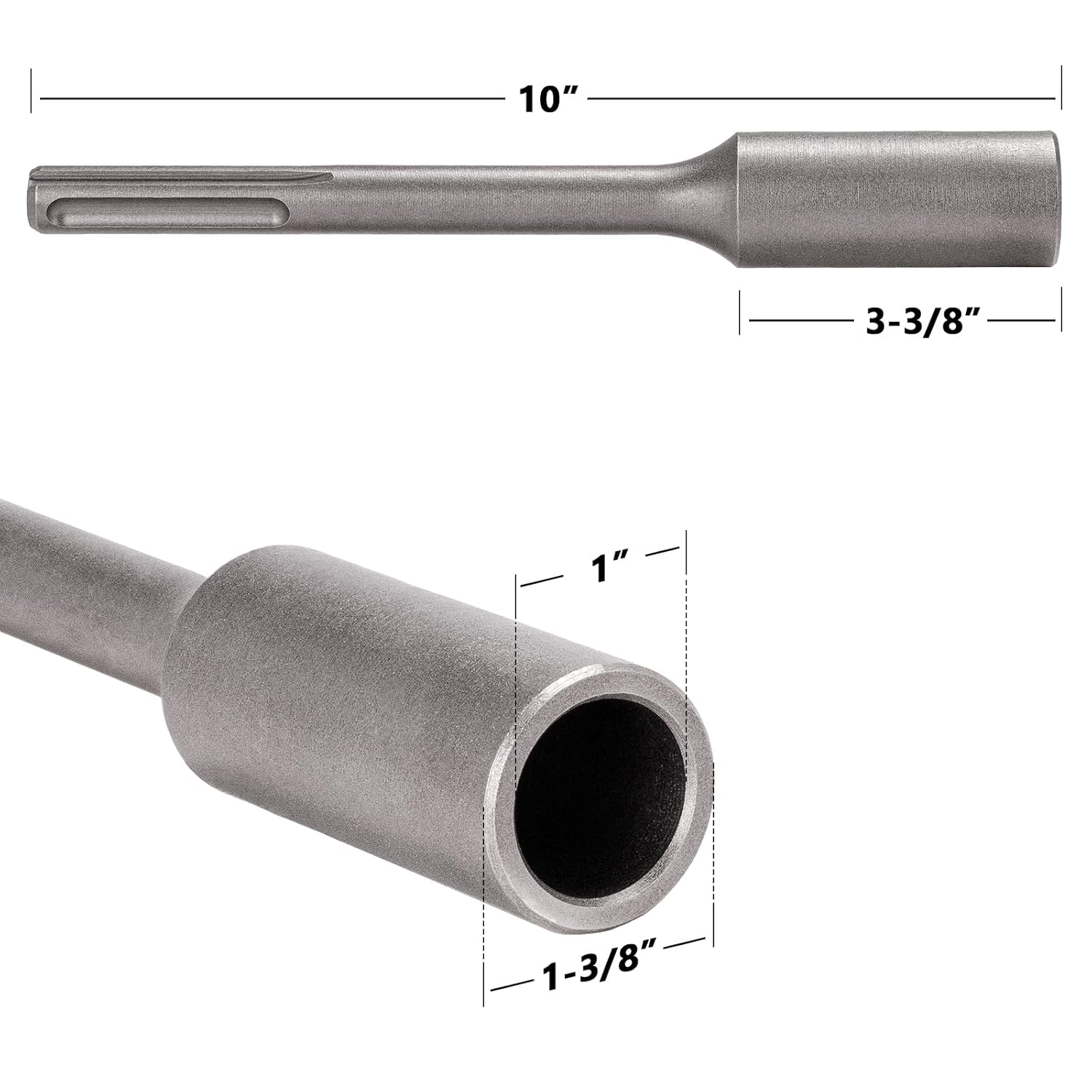 Berserker SDS-Max Ground Rod Driver for 5/8 Inch & 3/4 Inch Ground Rods, Compatible with All SDS Max Rotary Hammer Drill & Demolition Jack Hammer