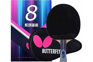 Butterfly Ping Pong Paddle | Professional Table Tennis Racket Set with Carrying Case