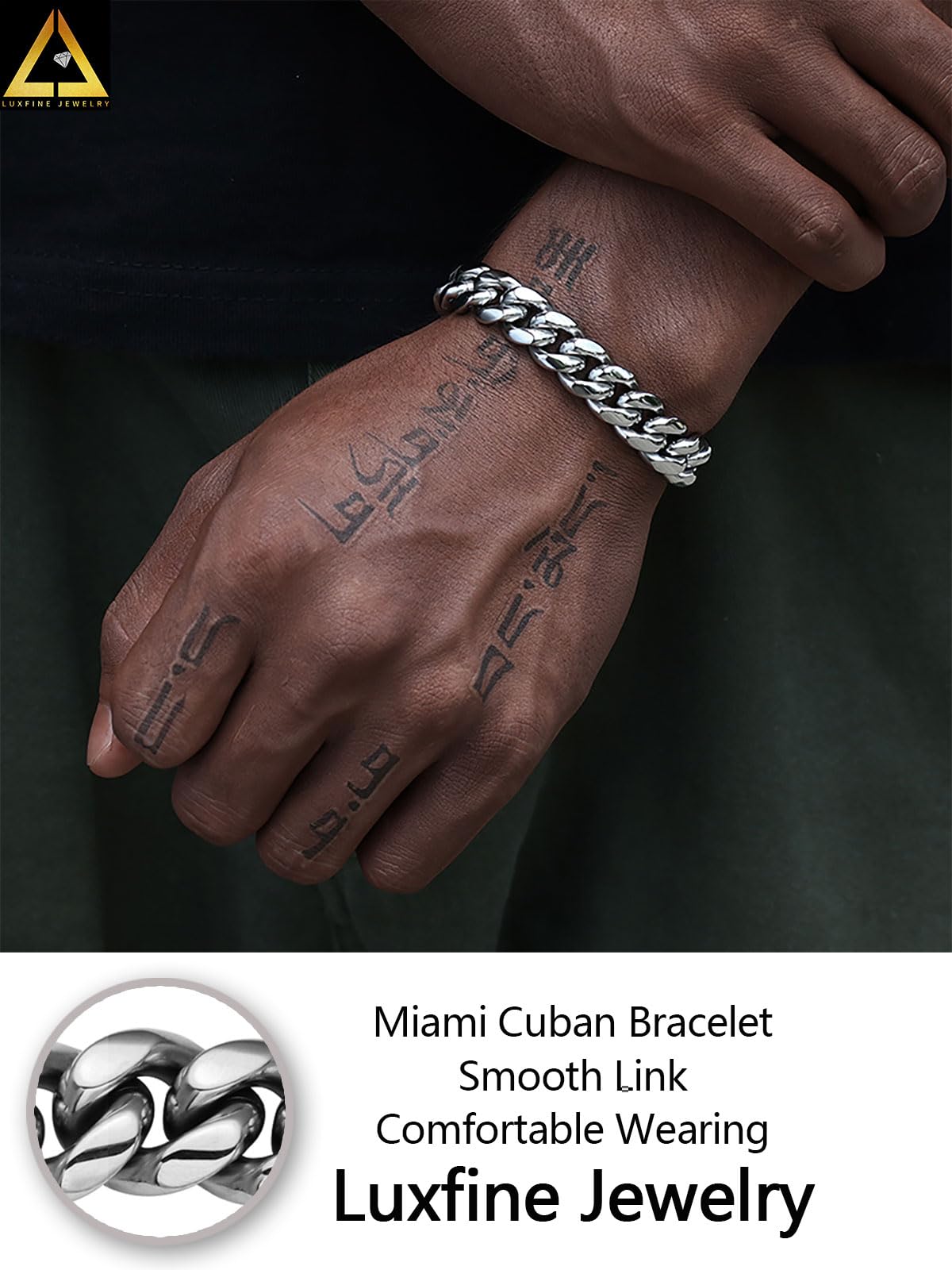 Miami Cuban Link Chain Hip Hop gioielli in acciaio inox 14K placcato oro bianco collana per uomo donna regalo 12 mm