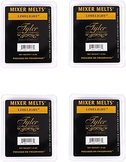 Tyler Candle Company Limelight 1.9 Ounce Scented Mixer Wax Melt Cubes for Tart Burner, Pack of 4