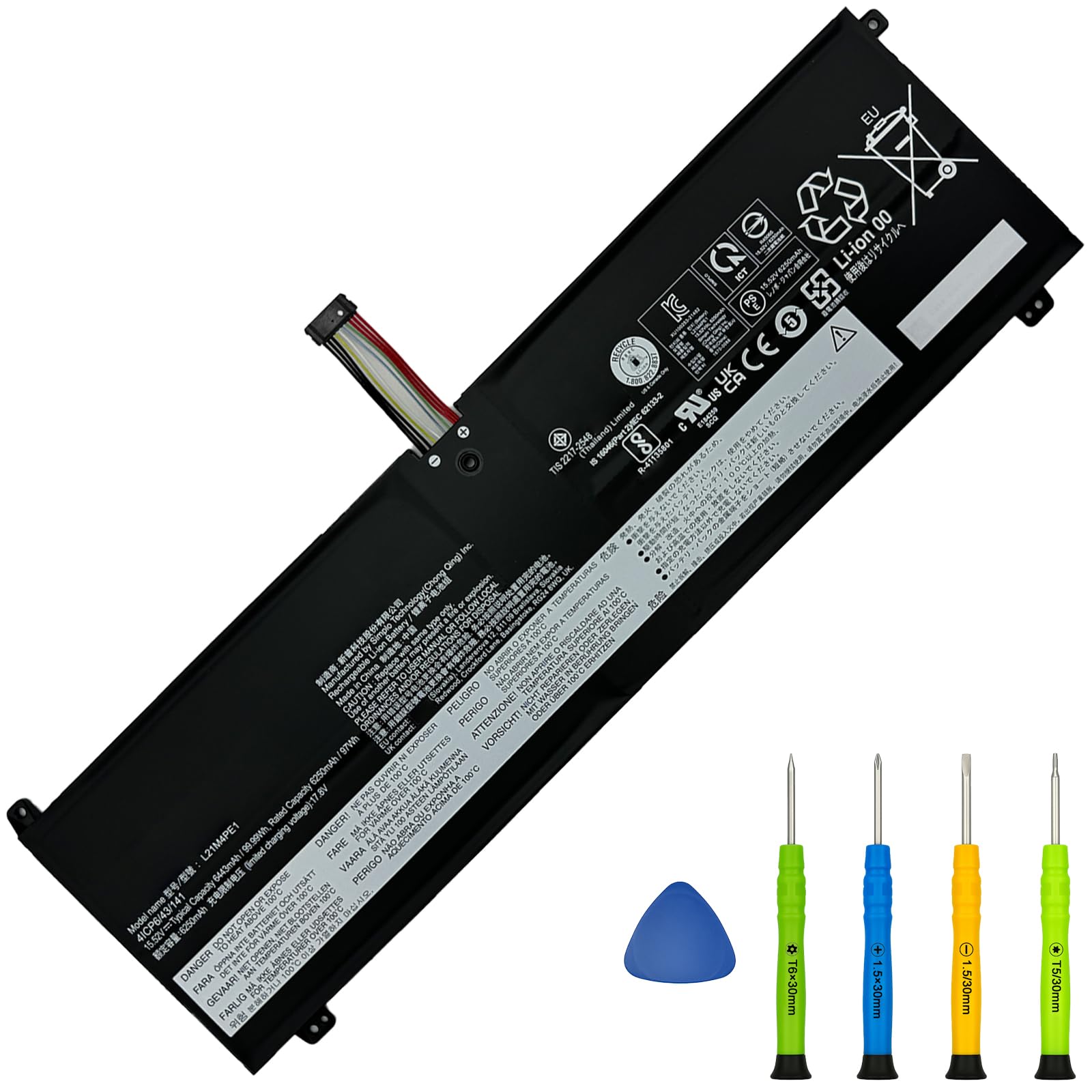 Amazon.com: LHKJBDY L21M4PE1 Laptop Battery Replacement for Lenovo