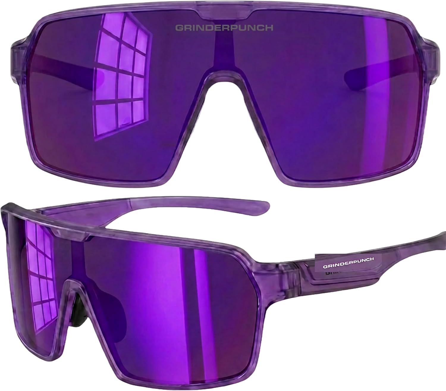 grinderPUNCH Polarized Sports Sunglasses for Men Women UV Protection Shades for Baseball Running Cycling Skiing & Pickleball