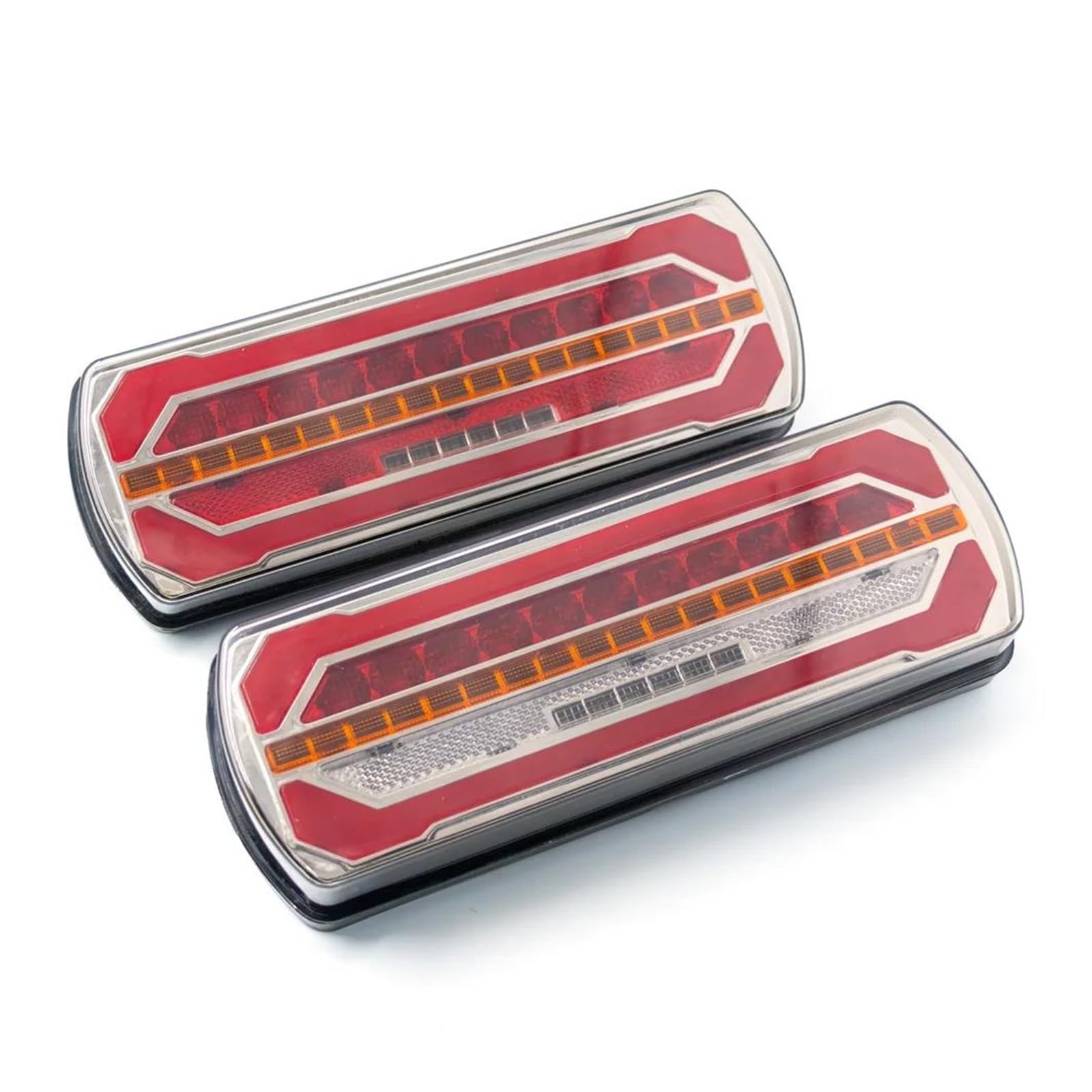 Genérico Piloto Trasero 2 uds 12V 24V luz trasera camión freno parada indicador lámpara señal giro para remolque Reflector impermeable reverso Luces Traseras