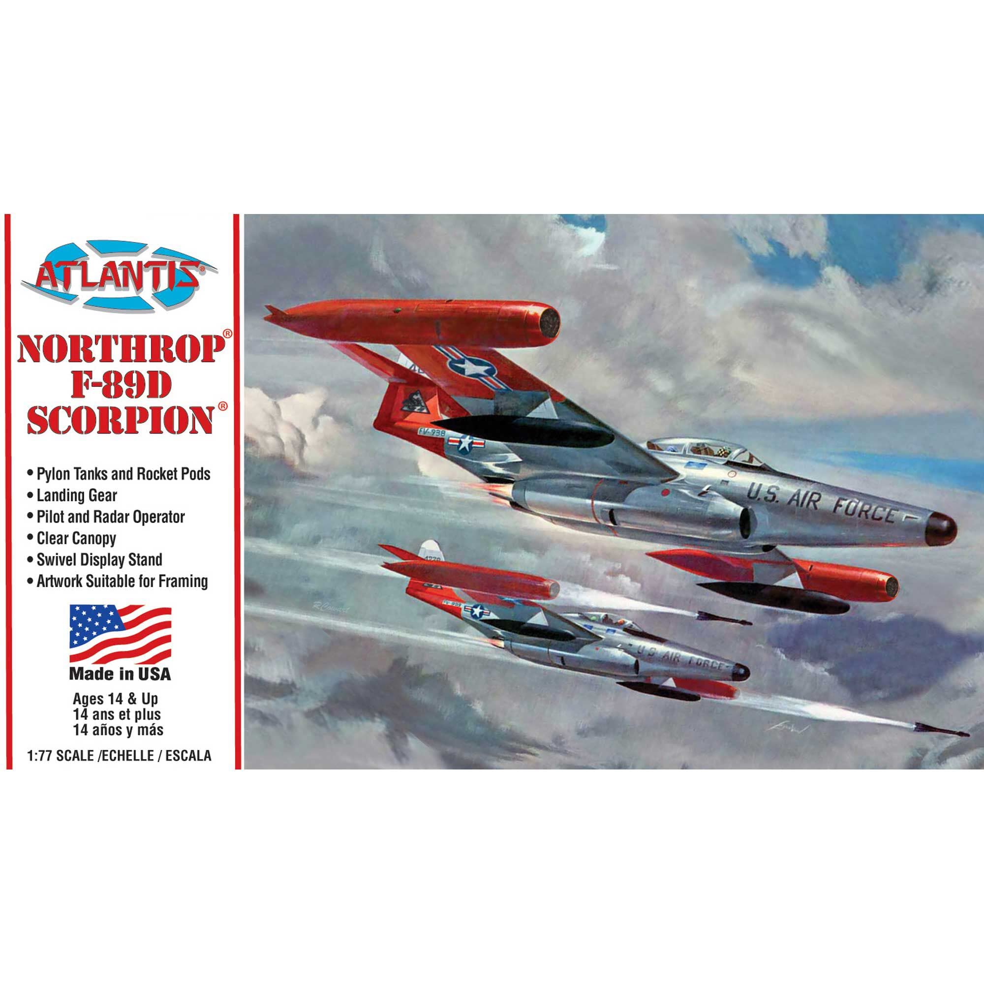 Atlantis 1/80 F89D Northtrop Scorpion Jet