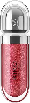 Kiko Milano Lip Gloss - 3D Hydra Lip Gloss - 16 Iridescent Ruby - Nourishing and Moisturizing