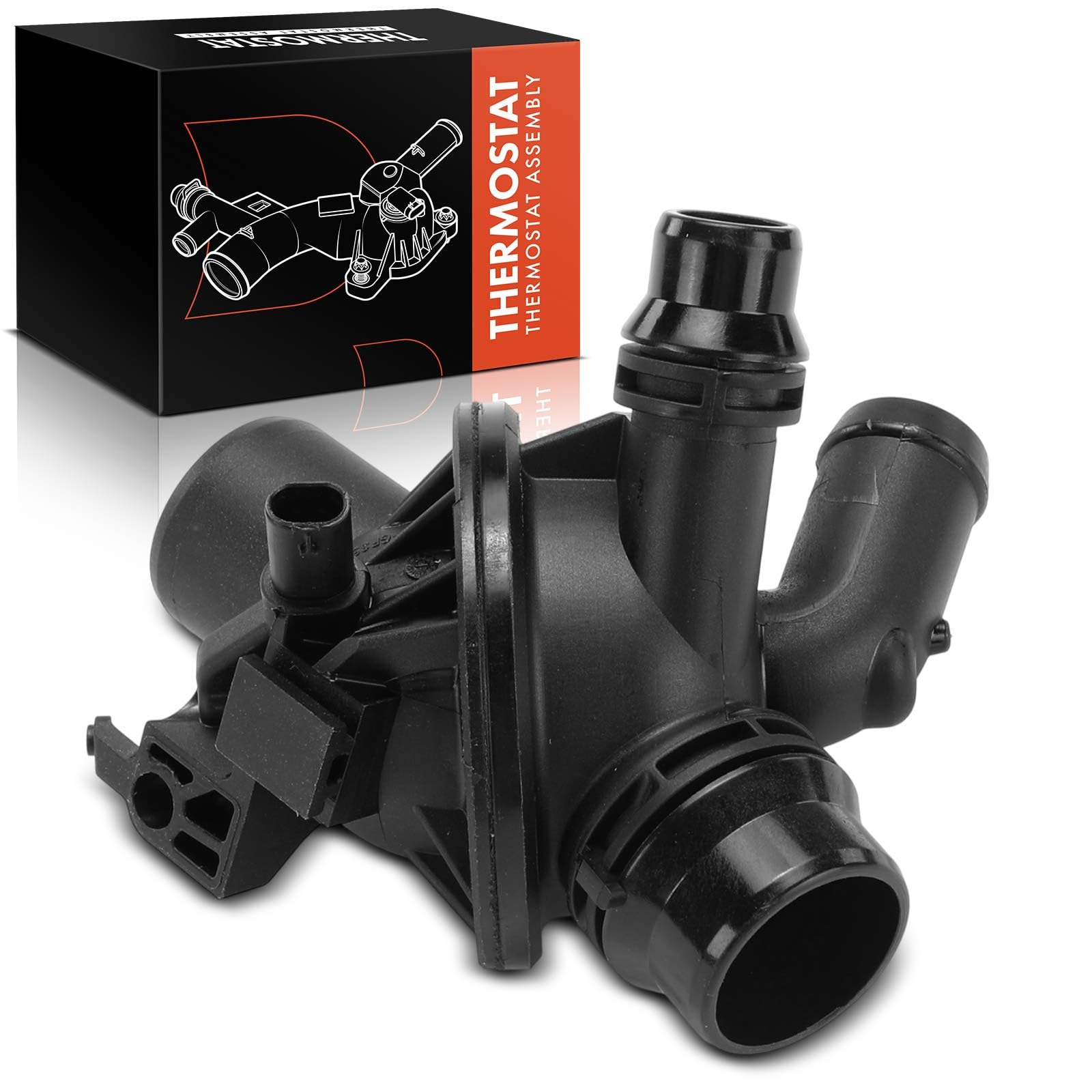 Frankberg Termostat regulator płynu chłodzącego, kompatybilny z 5 F10, 523i, 530i, 2,5 l, 3,0 l, 2009-2013, 7 serii F01, F02, F03, F04, 730i, 740i, 3,0L, 2008-2015, zamiennik 115375806627 (2