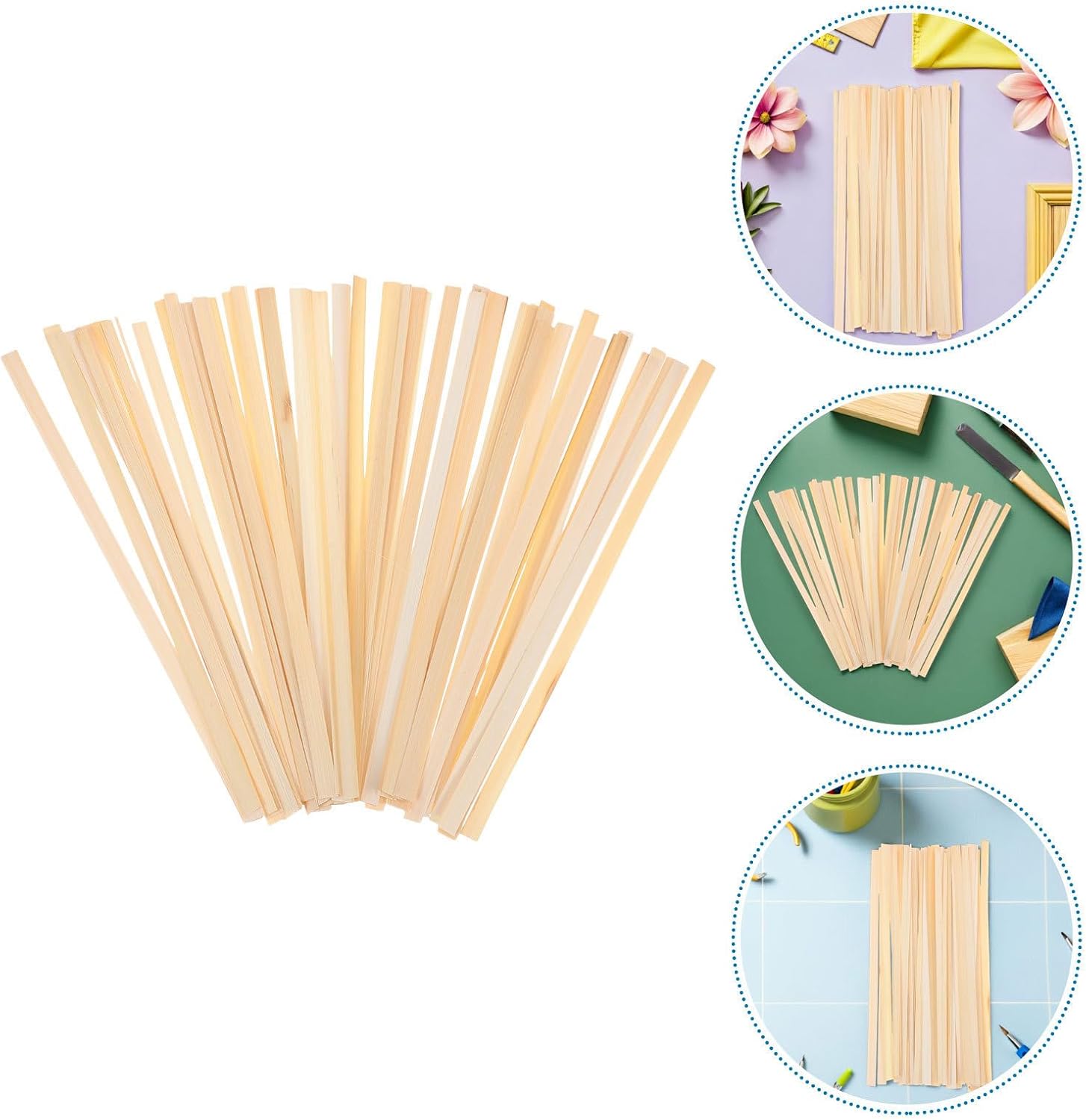 50pcs Handmade Basket Weaving Sticks for Fan Making