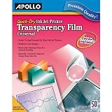 Apollo Transparency Film for Inkjet Printers, Universal, Quick Dry, 50 Sheets/Pack (VCG7033S) – view 2