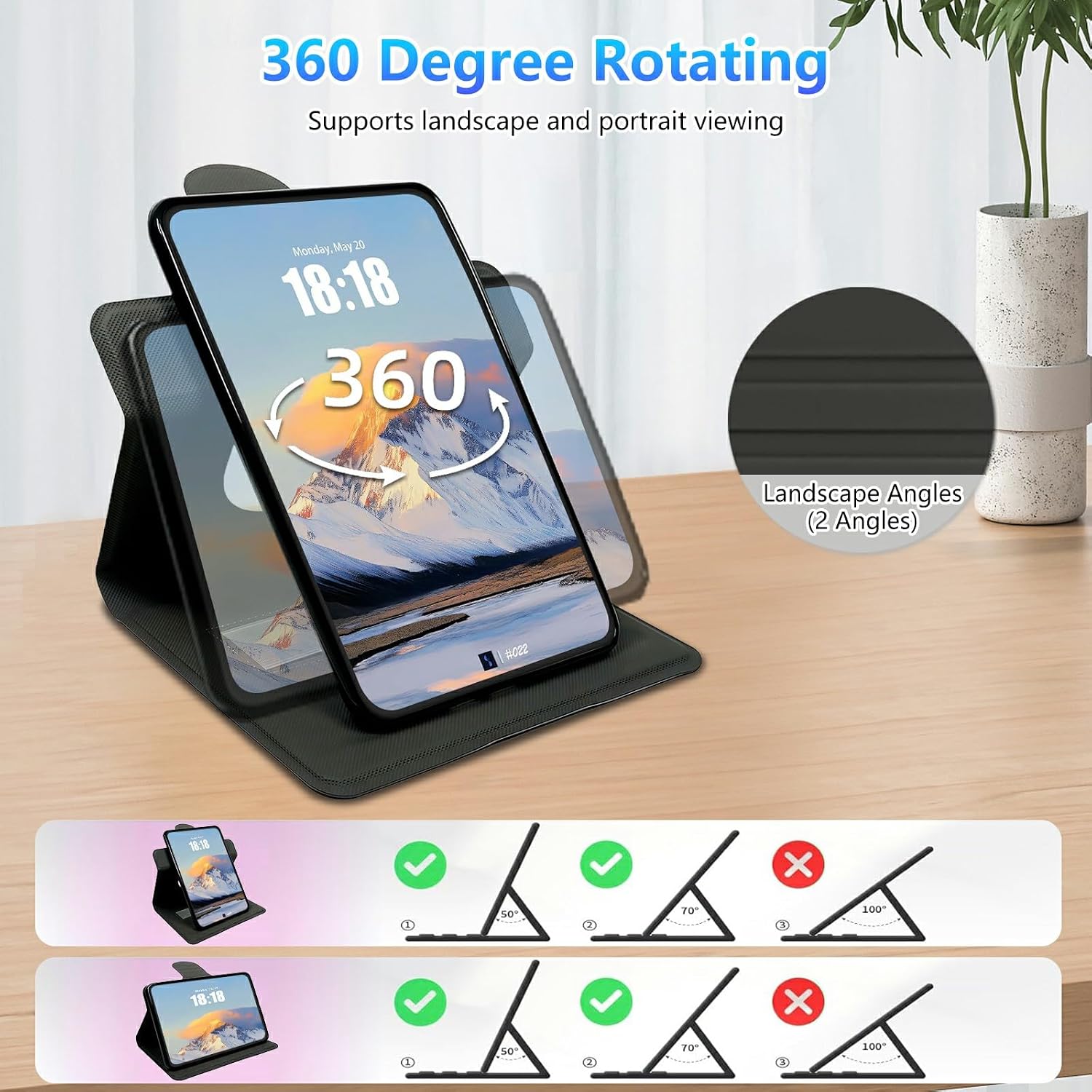 Case for iPad Air 5th/4th Generation 10.9-inch 2022/2020 & iPad Pro 11" 4th/3rd/2nd Gen 2022/2021/2020 Slim PU Leather 360° Rotating Cover with Hand Strap Auto Wake/Sleep, Christian Cross Hummingbird