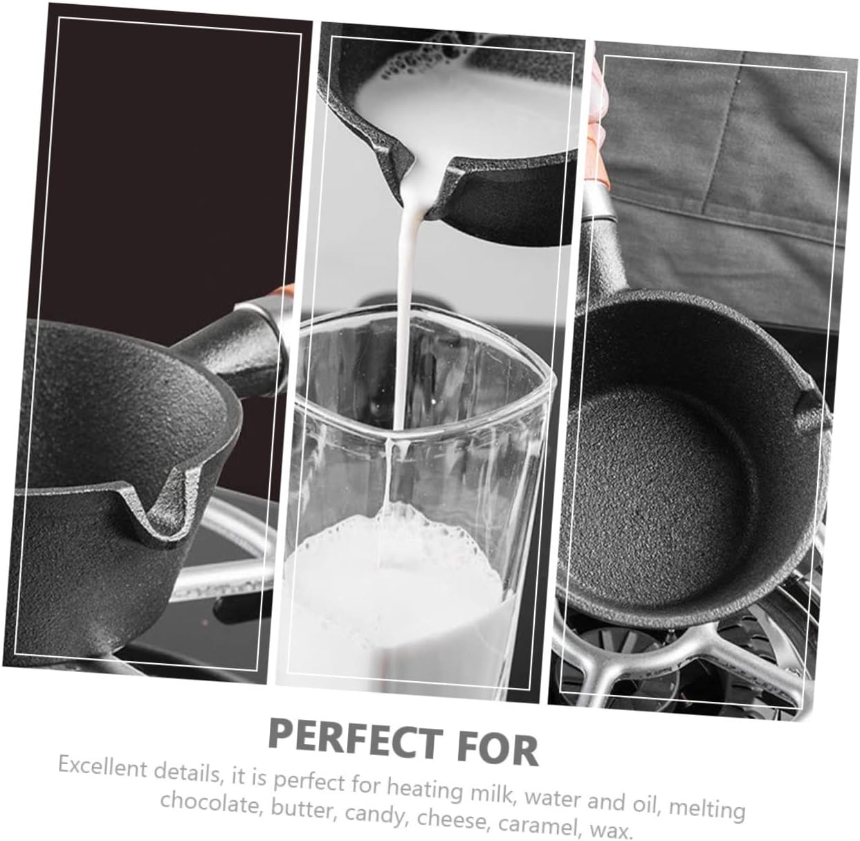 Mini Omelette Pan Cast Iron Mini Cooking Pot Sturdy for Long-term Use for Friends Family for Butter Cheese Candy Candle Tapas