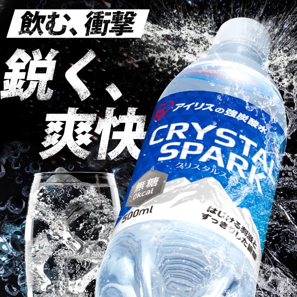 Amazon.co.jp: CRYSTAL SPARK(クリスタルスパーク) 炭酸水 500ml ×24本