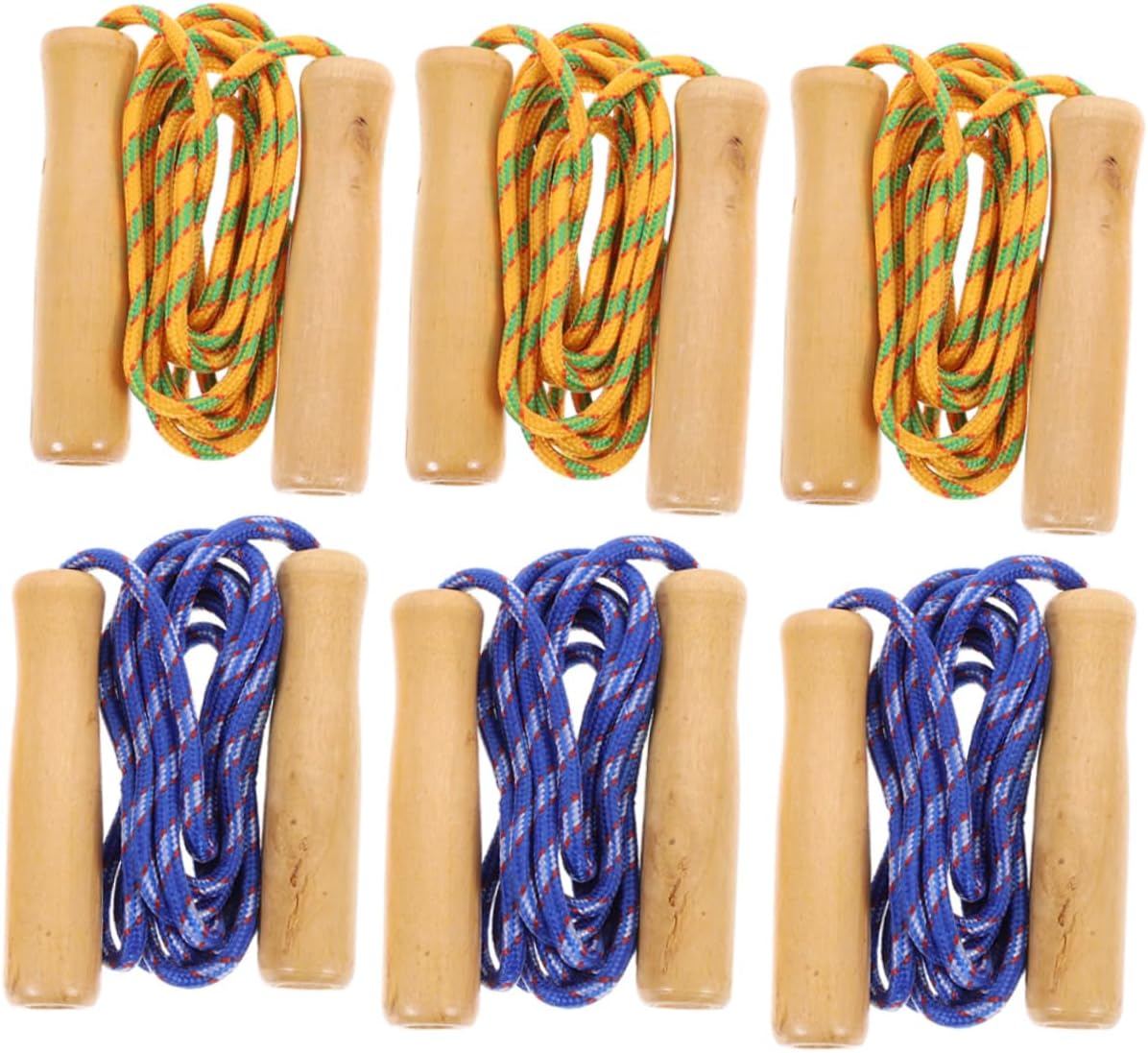 6Pcs Handle Jump Rope for Fitness Durable Skipping Rope for Adults for Outdoor Exercise and Hopping Workouts