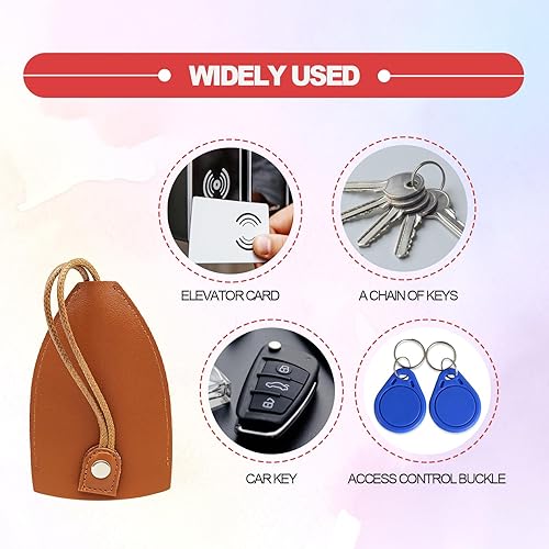 Miniatura 7 de Reative - Funda extraíble para llaves de automóvil, elegante y creativa, protector de llave de automóvil, funda protectora de cuero extraíble para
