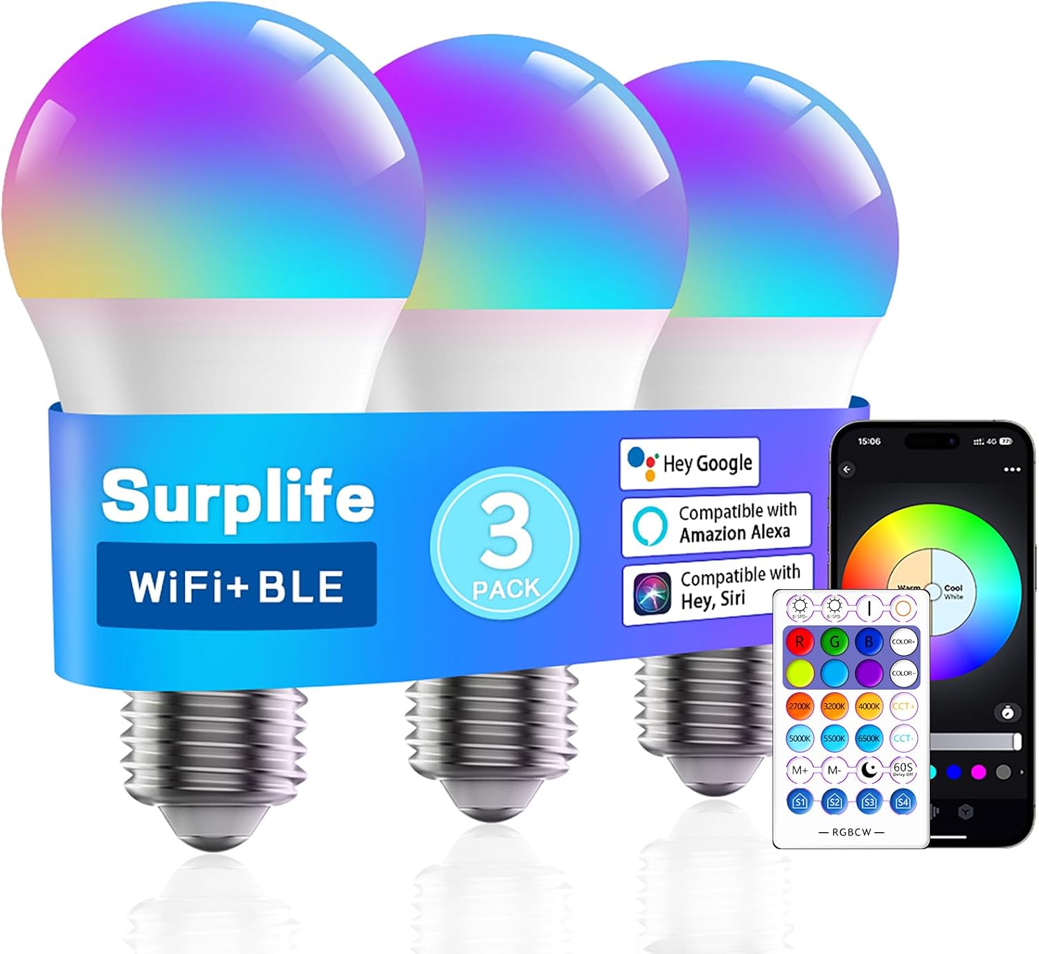 スマート電球 E26 LED電球 調光調