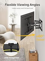Vista 6 de monTEK Soporte de pared para TV ultra delgado para televisores de 43 a 90 pulgadas, soporte de movimiento completo de perfil bajo delgado de 1.1