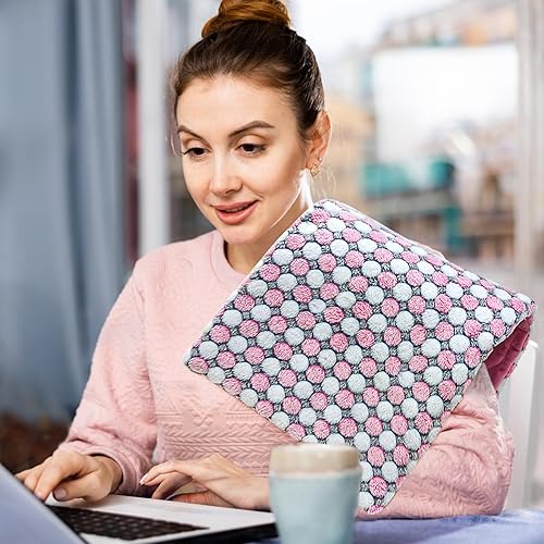 Miniatura 2 de Pasonio Almohadilla térmica XL con peso completo para dolor de espalda, calambres, alivio. Almohadilla térmica eléctrica grande de 2.3 libras para