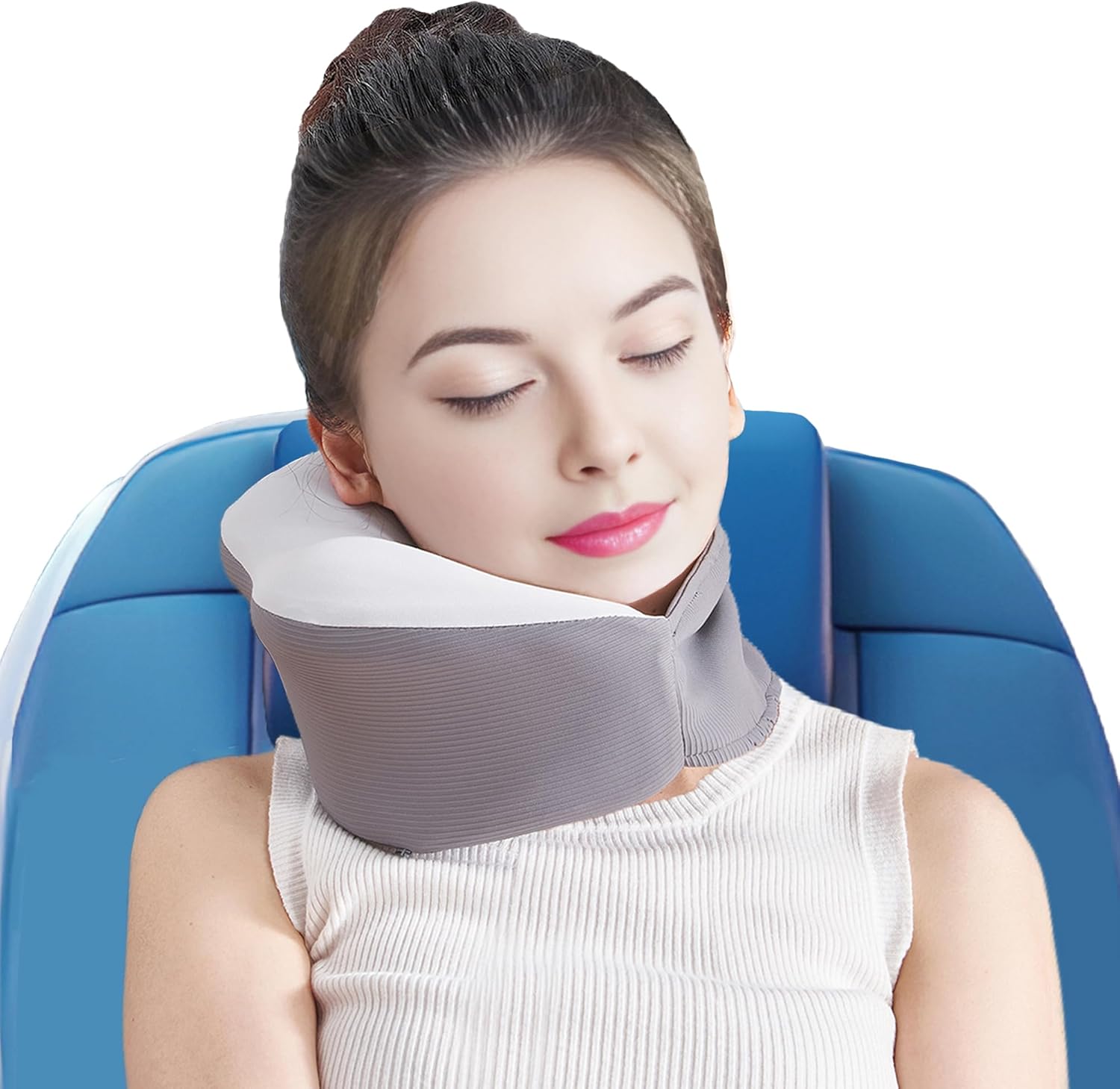 Travel Neck Pillows for Airplanes,Turtle Airplane Neck Pillow for Long Flights,Sleeper Hold Pillow Travel,Airplane Eye Mask Head Holder,Best Flying Neck Pillow