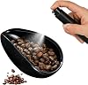 Ceramic Coffee Dosing Cup & Spray Bottle Set - Coffee Beans Weighing Cup and Tea Leaves Sprayer - Premium Dosing Accessories for Even Brewing Black