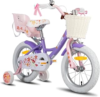 Einhorn-Kinderfahrrad mit Puppensitz, 12-18 Zoll