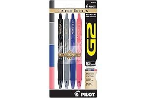 Pilot G2 Retractable Gel Pens: Enchanting Mineral Art for Smooth Writing