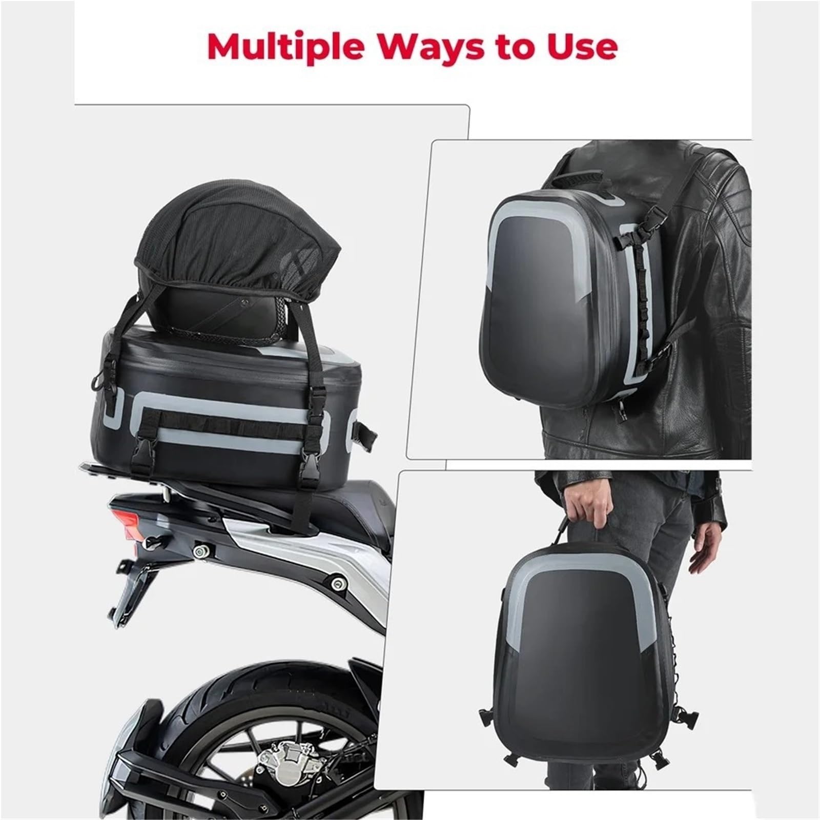 Motorradtasche Hecktaschen Motorrad Rucksack Hecktasche Sitzhelmtasche Für R1250GS R1200GS F800GS Reise Motorradtasche