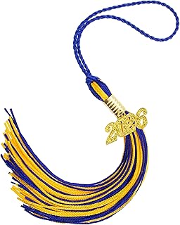 2026 Tassel Graduation, Blue and Gold Graduation Tassel, 2026 Graduations Cap Tassels, Gradutate Cap Tassels with 2026 Year Gold Charms for Grad Cap Hat Ceremonies Memorial Graduations Decorations