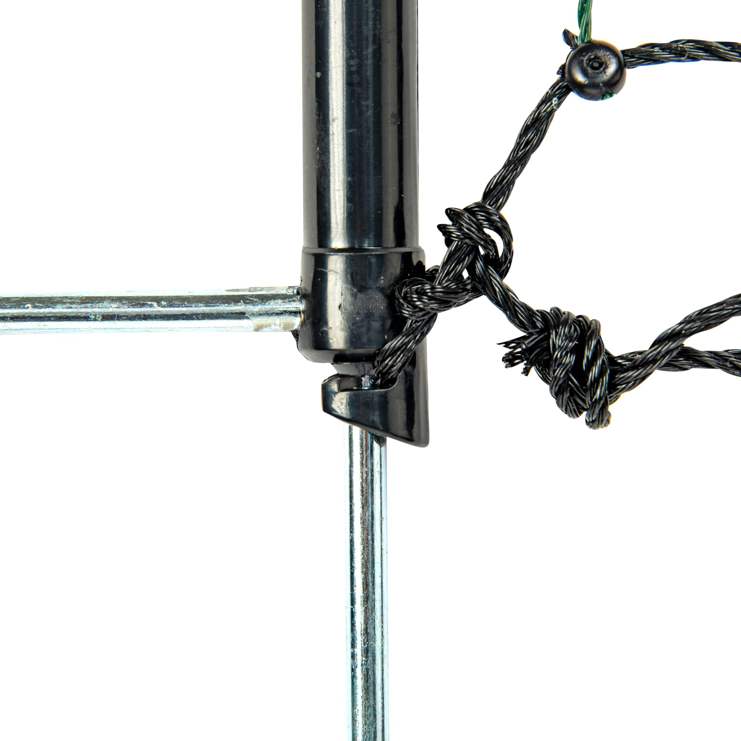horizont strongLine Dog Fence 9 Fiberglass Poles - Double Point, 25 m Long, 110 cm High - All Without Power, Dog Fence for Camping, Mobile Fence for Garden